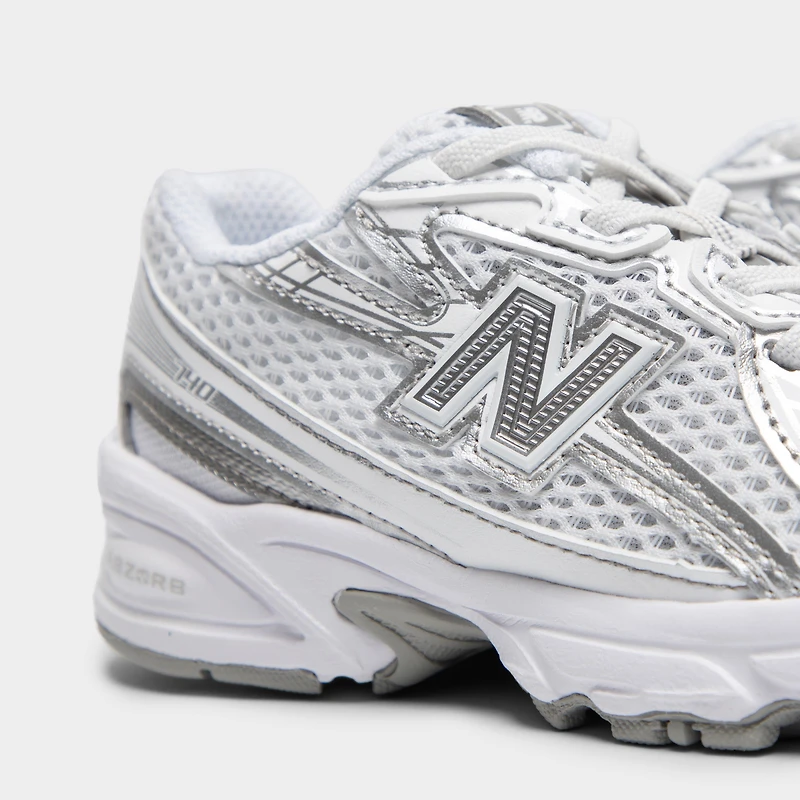 New Balance Children's 740 White / Silver Metallic