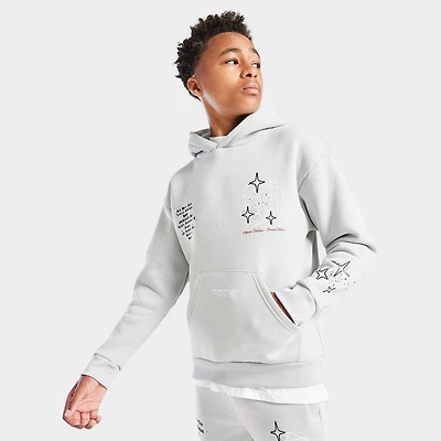 Supply & Demand Juniors' Vito Pullover Hoodie / Light Grey