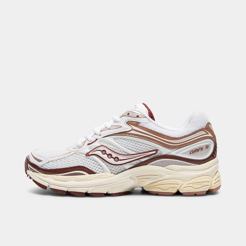 Saucony Progrid Omni 9 pour femme Blanc/Cannelle