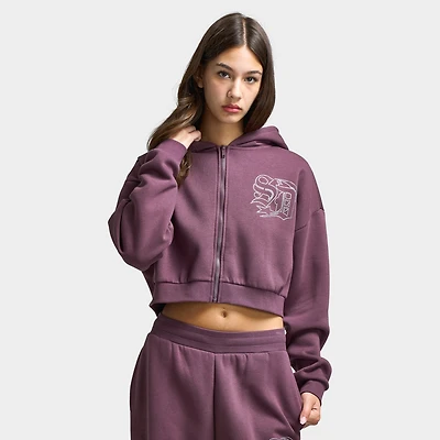 Supply & Demand Women's Stead Boxy Fullzip Hoodie / Huckleberry