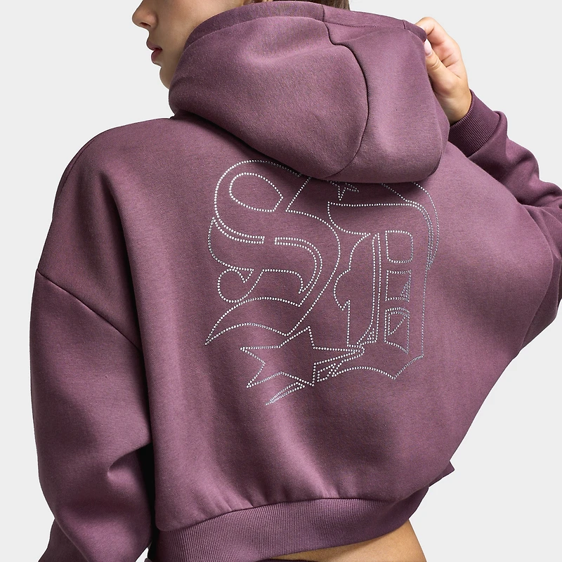 Supply & Demand Women's Stead Boxy Fullzip Hoodie / Huckleberry