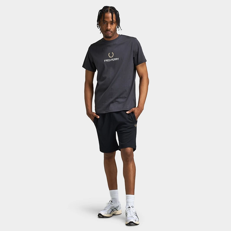 Fred Perry Classic Sweat Short Black / Warm Stone