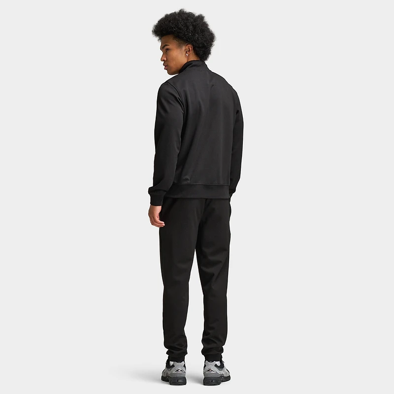 Lacoste Double Knit Half Zip Sweater / Black