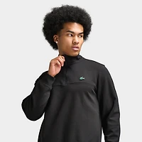 Lacoste Double Knit Half Zip Sweater / Black