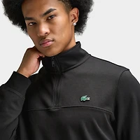 Lacoste Double Knit Half Zip Sweater / Black