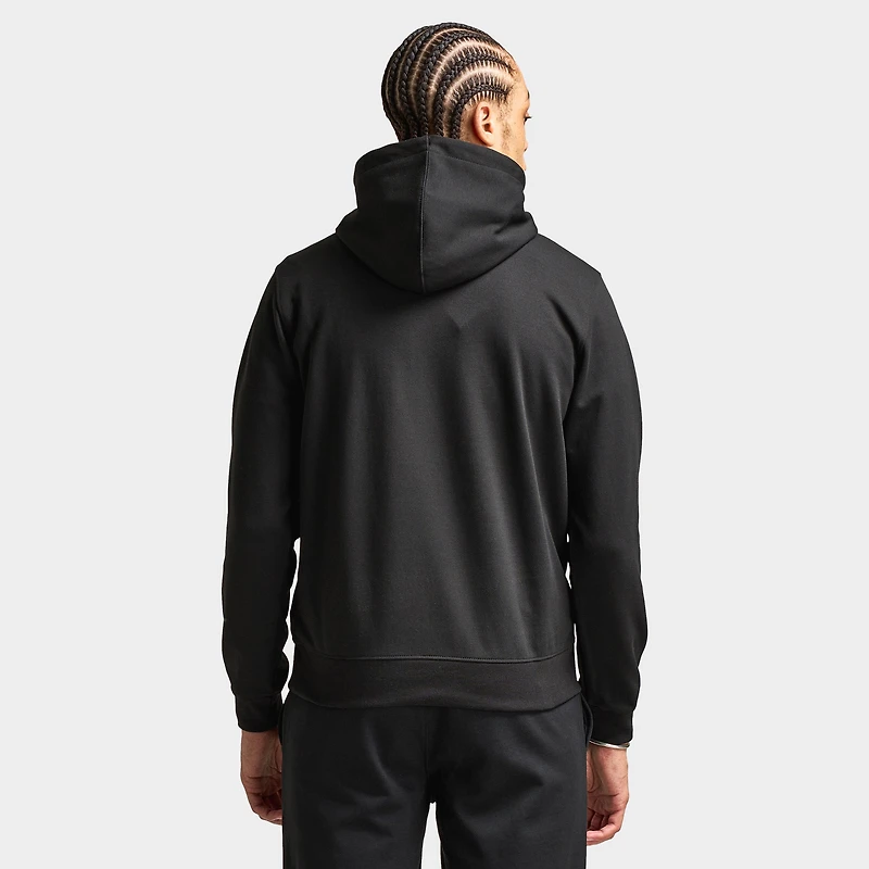 Lacoste Double Knit Overhead Hoodie / Black