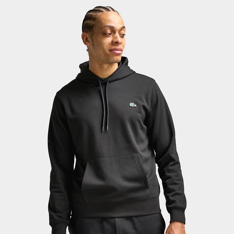 Lacoste Double Knit Overhead Hoodie / Black