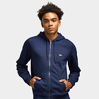Lacoste Double Knit Full-Zip Hoodie / Navy Blue