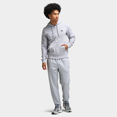Lacoste Double Knit chandail à fermeture éclair intégrale / Gris