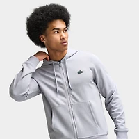 Lacoste Double Knit Full-Zip Sweater / Grey