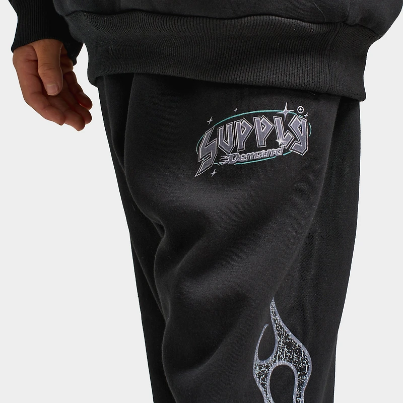 Supply & Demand Junior's Praiser Pants Black / Sky Blue