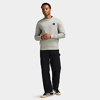 Fred Perry Fabric Blocked Crew Neck Sweatshirts / Limestone