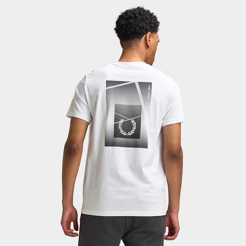 Fred Perry T-shirt à motif géométrique court / Blanc