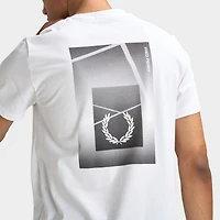 Fred Perry T-shirt à motif géométrique court / Blanc