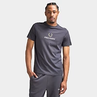 Fred Perry Stacked FLP T-Shirt Anchor Grey