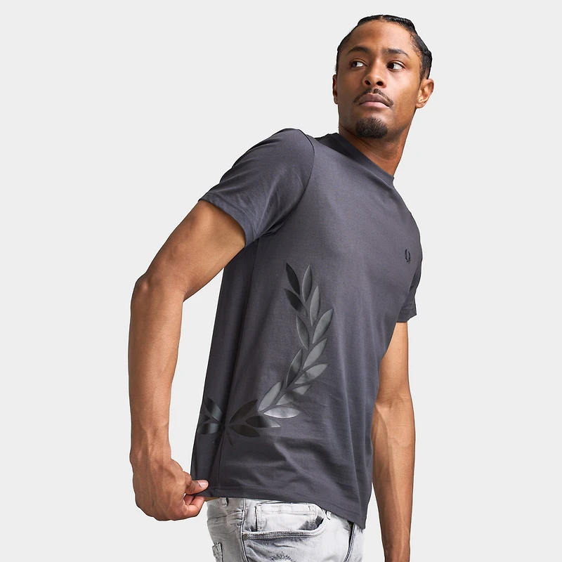 Fred Perry Large Laurel T-shirt / Asphalte
