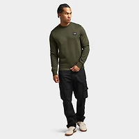Fred Perry Badge Sweatshirt / Olive Mint