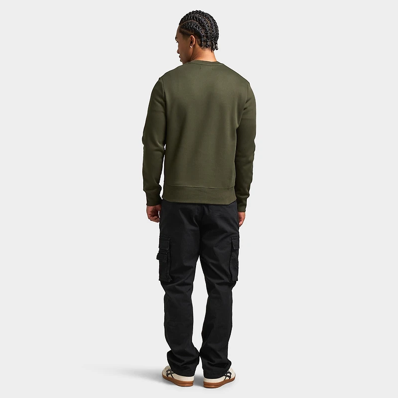 Fred Perry Badge Sweatshirt / Olive Mint