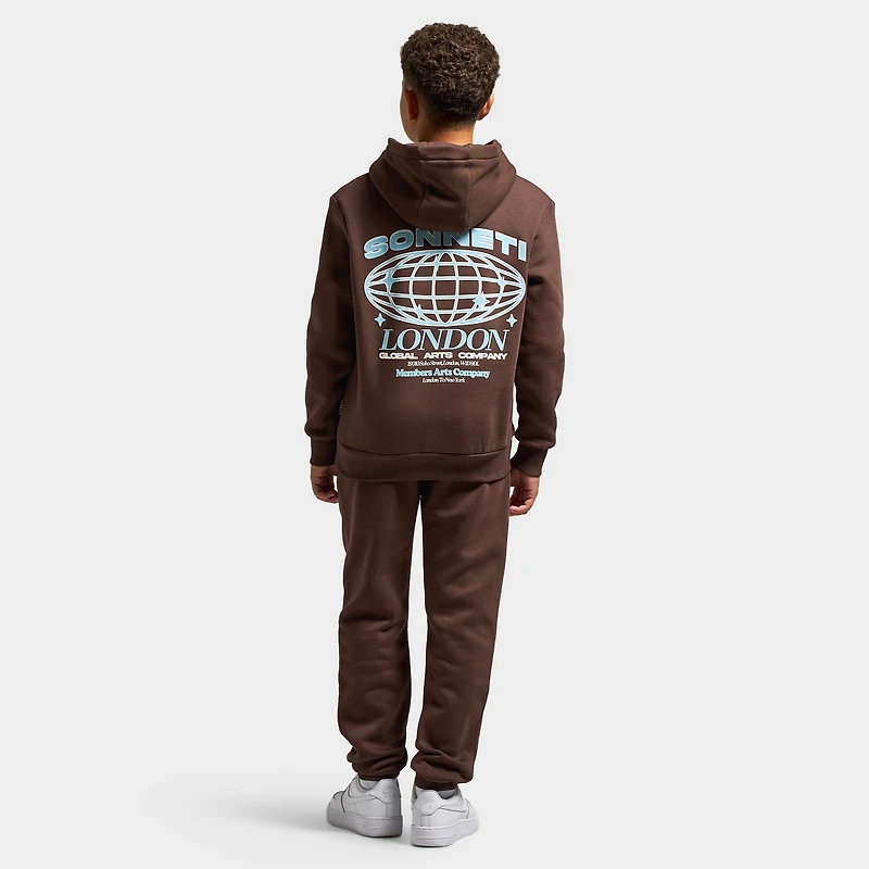 Sonneti Juniors' Global Fleece Pullover Hoodie / Chocolate Brown
