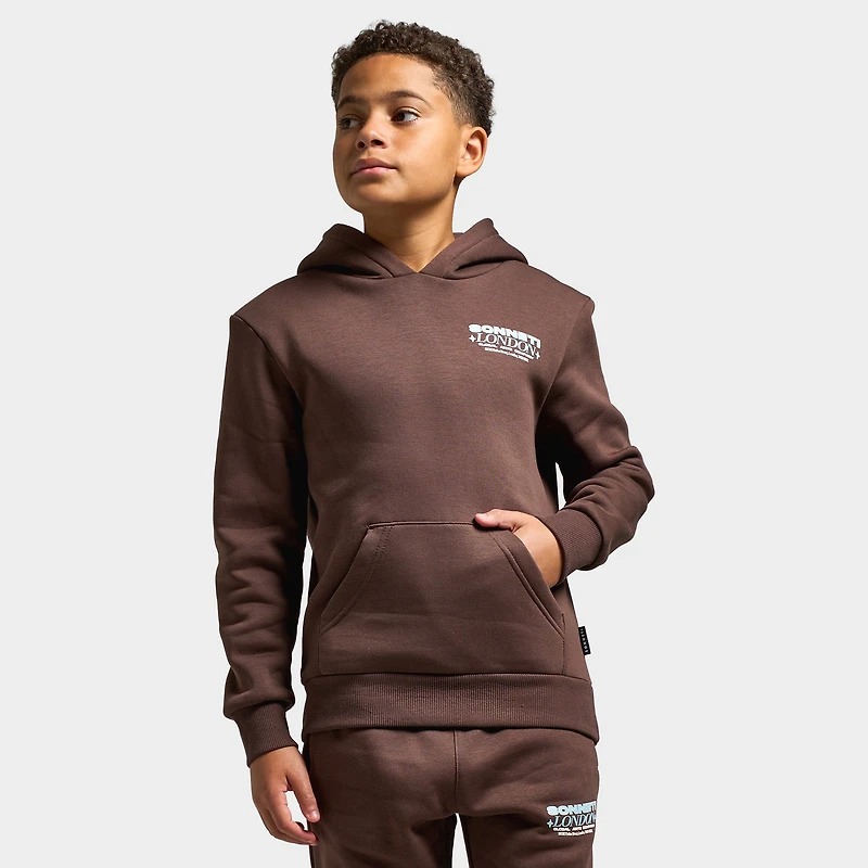 Sonneti Juniors' Global Fleece Pullover Hoodie / Chocolate Brown