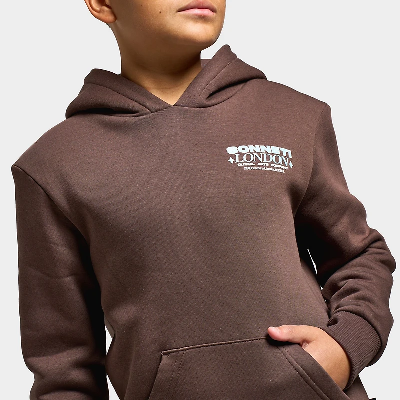 Sonneti Juniors' Global Fleece Pullover Hoodie / Chocolate Brown