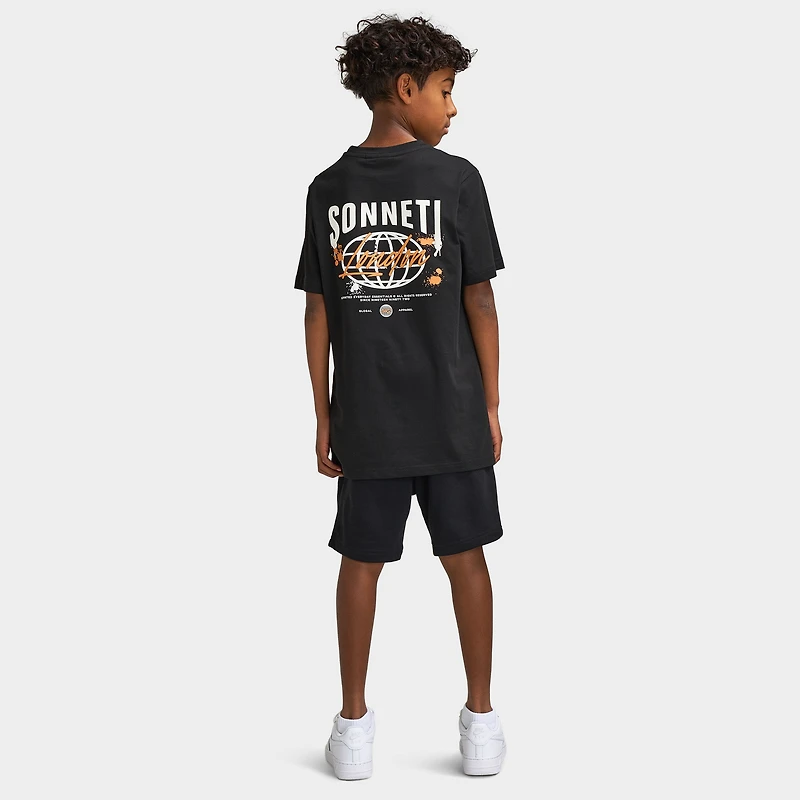 Sonneti Juniors' Global T-Shirt / True Black