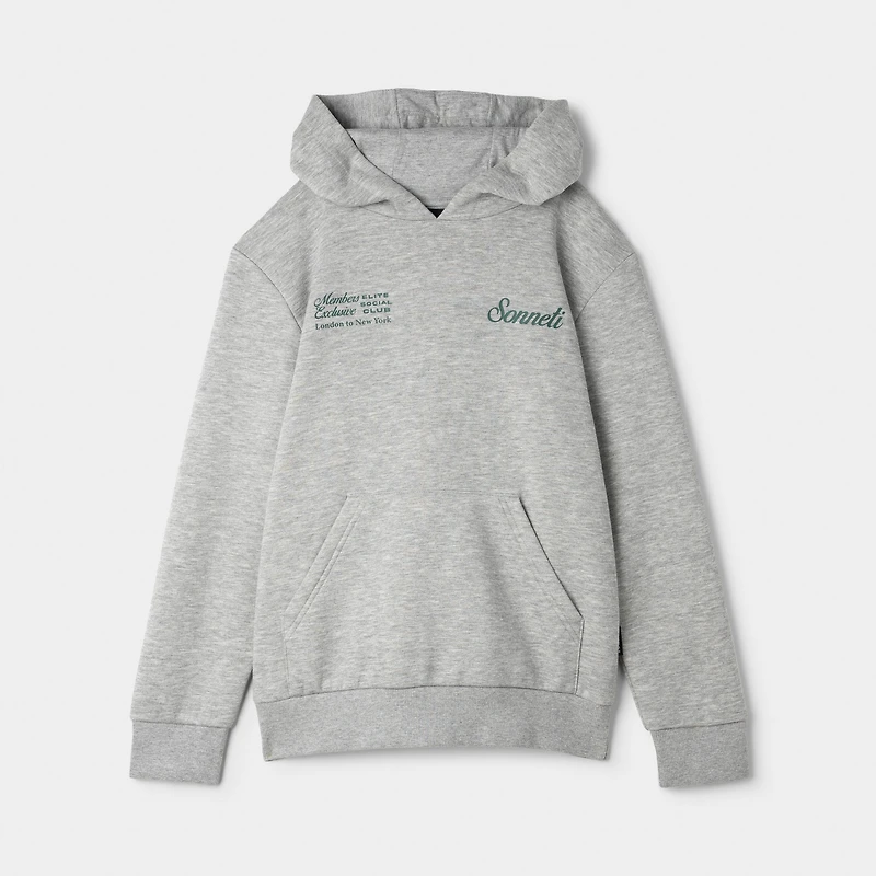 Sonneti Juniors' Club Hoodie / Light Heather Grey