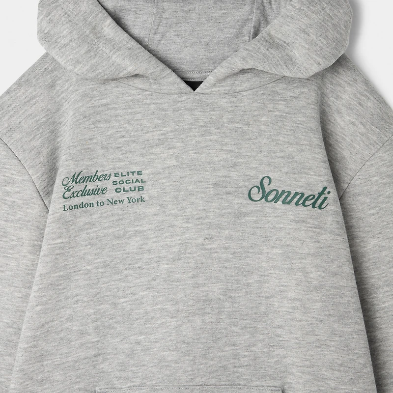 Sonneti Juniors' Club Hoodie / Light Heather Grey