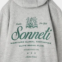 Sonneti Juniors' Club Hoodie / Light Heather Grey