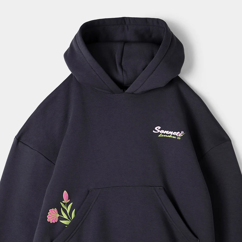 Sonneti Junior Filles Chandail à Capuchon Fleuri  / Gris