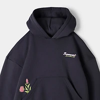Sonneti Junior Filles Chandail à Capuchon Fleuri  / Gris
