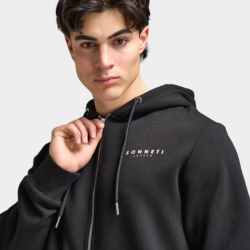 Sonneti London Chandail à Capuche Zippé / Noir