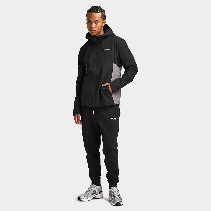 Sonneti Calvin Lightweight Jacket Black / Castlerock - Red
