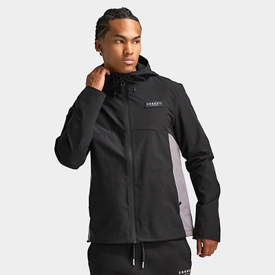 Sonneti Calvin Lightweight Jacket Black / Castlerock - Red