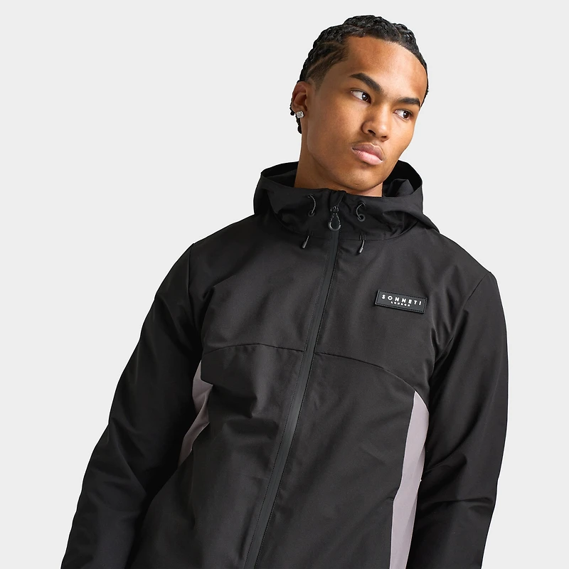 Sonneti Calvin Lightweight Jacket Black / Castlerock - Red