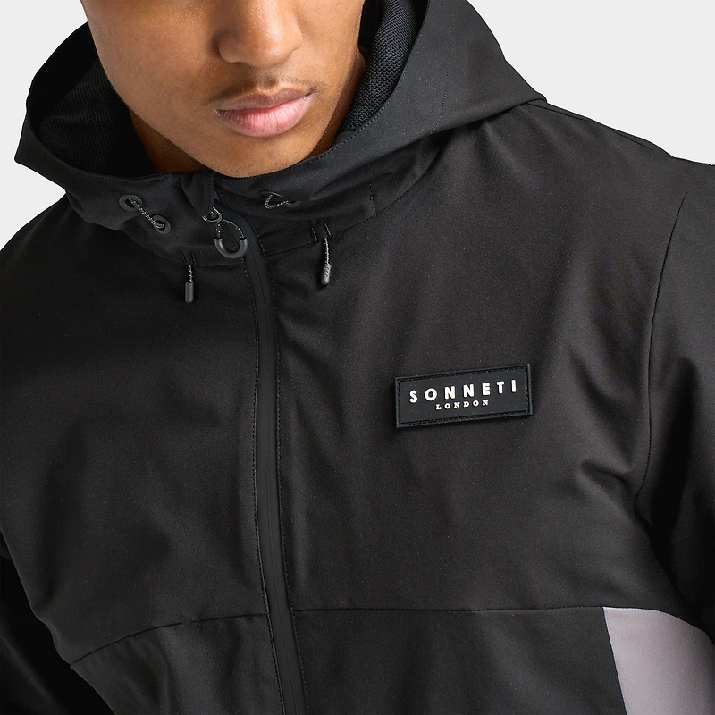 Sonneti Calvin Lightweight Jacket Black / Castlerock - Red