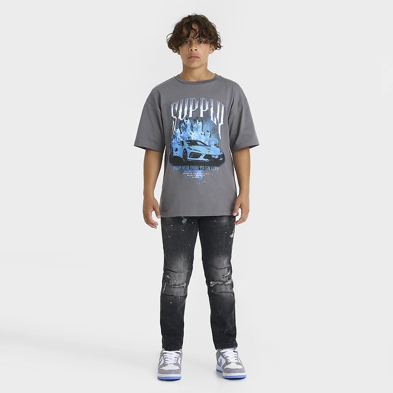 Supply & Demand Junior Boys' Winner Tee / Quiet Shade