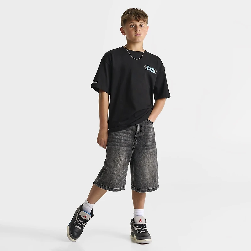 Supply & Demand Junior Boys' Timber Shorts / Washed Black Denim