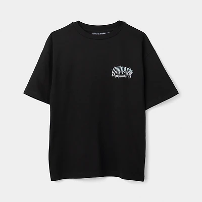 Supply & Demand Juniors' Chrome Star Tee / Black