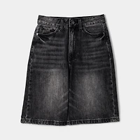 Supply & Demand Junior Boys' Timber Shorts / Washed Black Denim