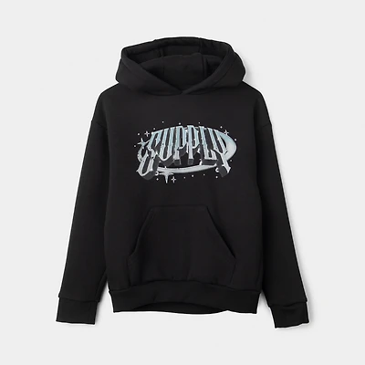 Supply & Demand Juniors' Chrome Star Hoodie / Black