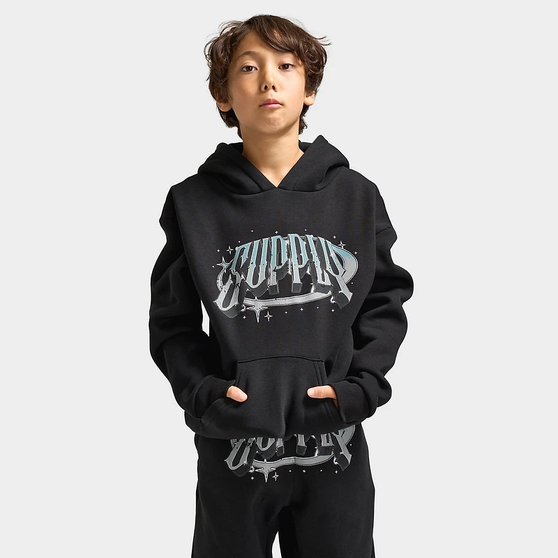 Supply & Demand Juniors' Chrome Star Hoodie / Black