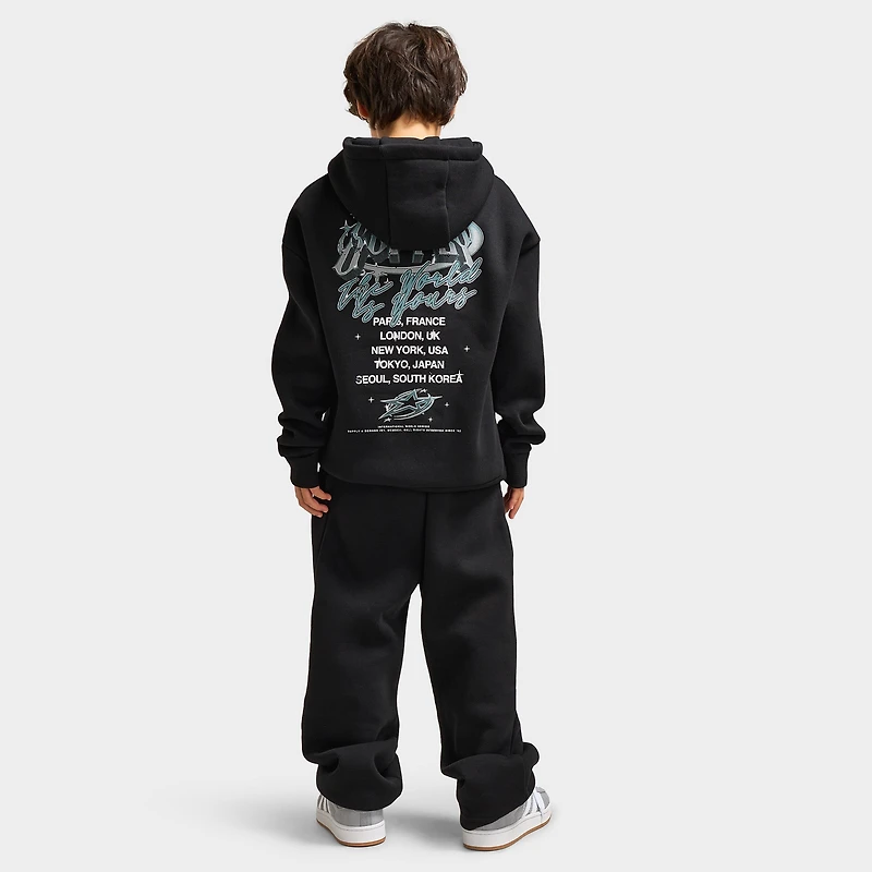 Supply & Demand Juniors' Chrome Star Hoodie / Black