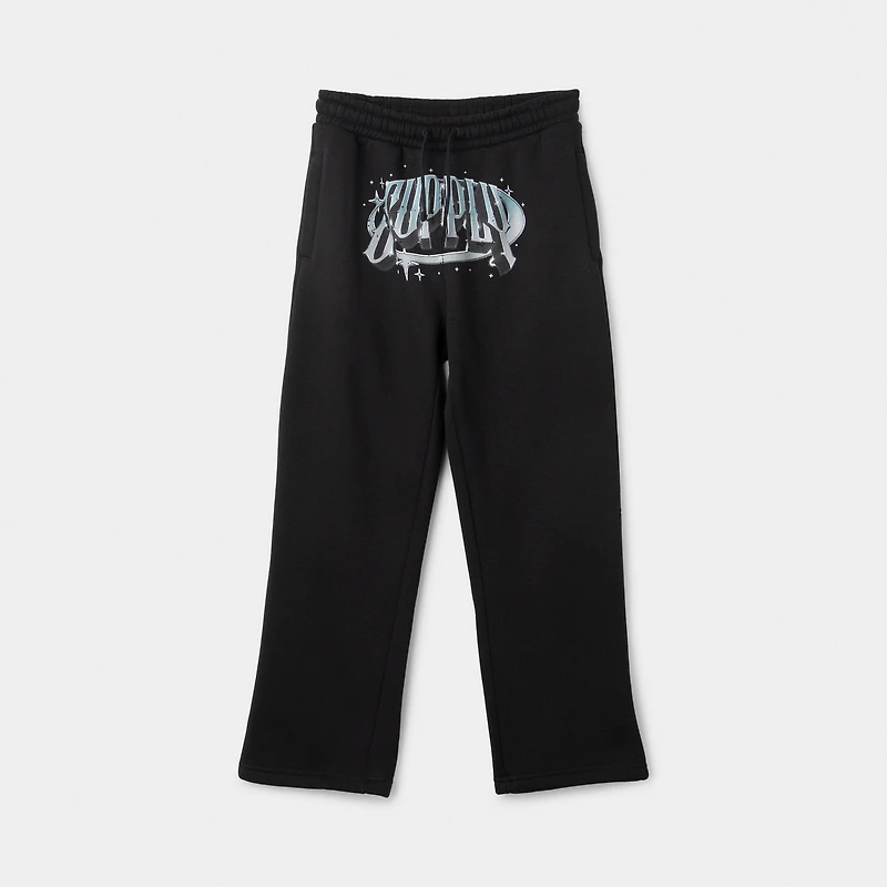 Supply & Demand Juniors' Chrome Star Pants / Black