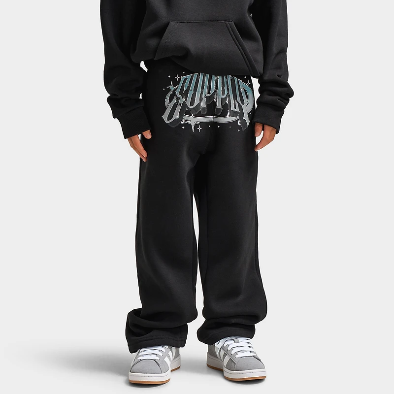Supply & Demand Juniors' Chrome Star Pants / Black