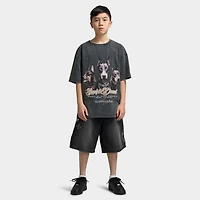 Supply & Demand Juniors' Slate Denim Shorts / Washed Black