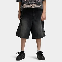 Supply & Demand Juniors' Slate Denim Shorts / Washed Black