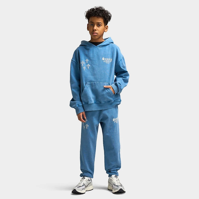 Supply & Demand Juniors' Orthodox Hoodie / Copen Blue