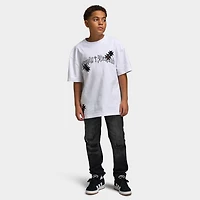 Supply & Demand Juniors' Slate Tee / Optic White