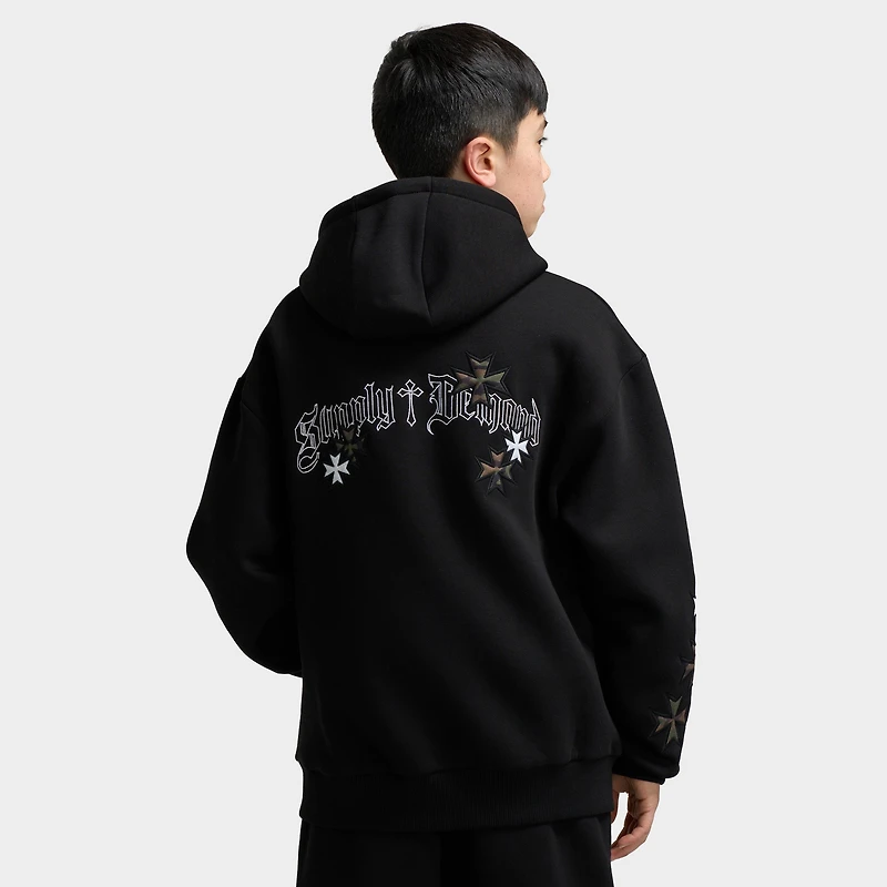 Supply & Demand Juniors' Slate Full-Zip Hoodie / Black